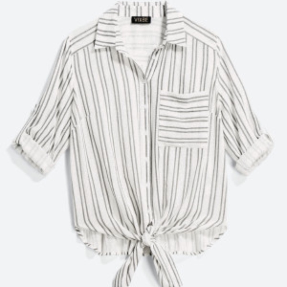 VIXBE Thompkins Tie Front Top size Medium - Stitch Fix